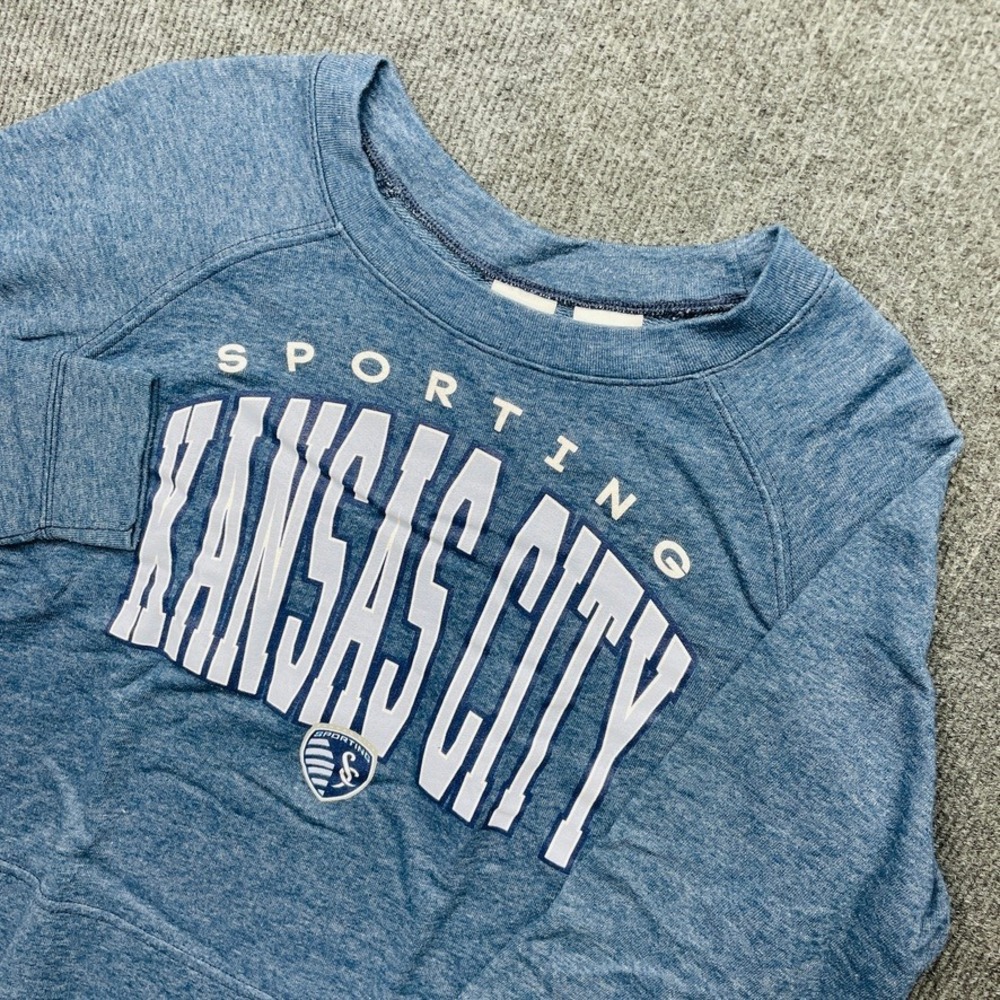 Concepts Sport Sporting Kansas City Sweatshirt Blue Medium MLS Soccer Gameday